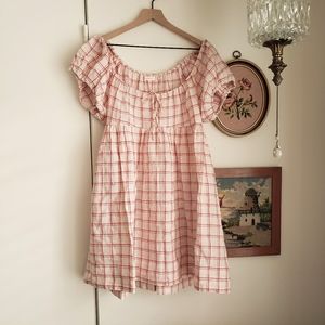 DÔEN • SARRIA DRESS ~ RED ATTICUS PLAID ~ Size L